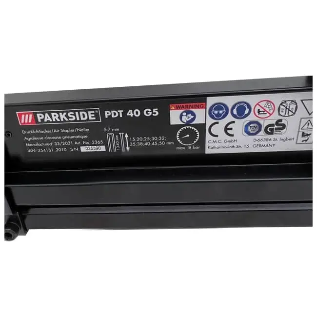 میخکوب و منگنه کوب بادی پارکساید 8 بار مدل PDT 40 G5
