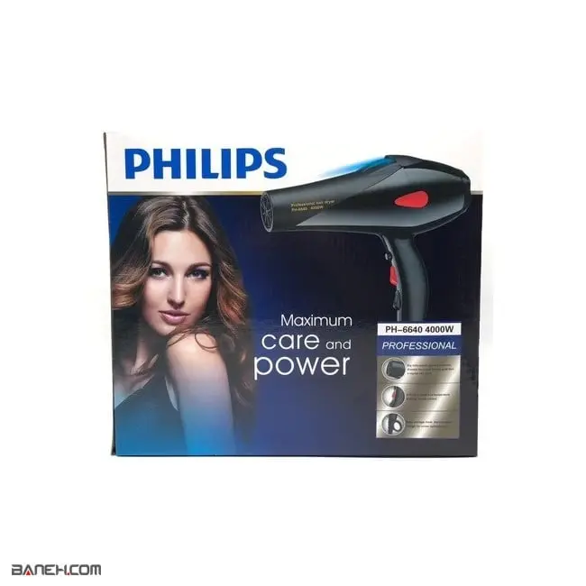 خرید سشوار فیلیپس 4000 وات PH-6640 Philips Professional Hair Dryer