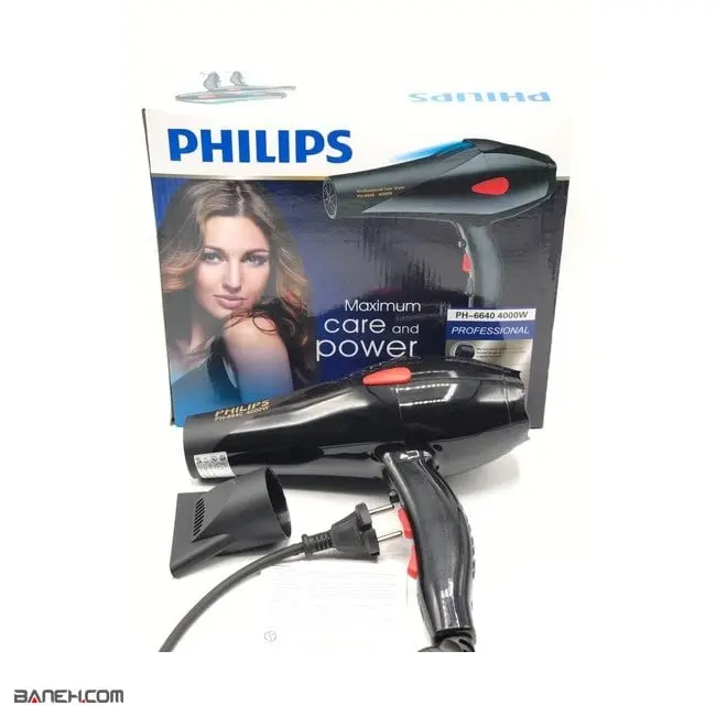 خرید سشوار فیلیپس 4000 وات PH-6640 Philips Professional Hair Dryer