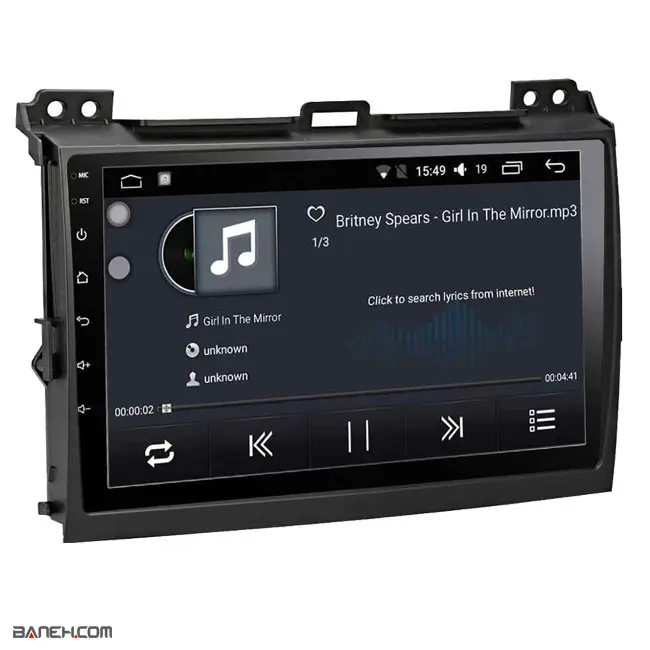 دستگاه پخش ماشین فابریک پرادو Prado Android Audio Car