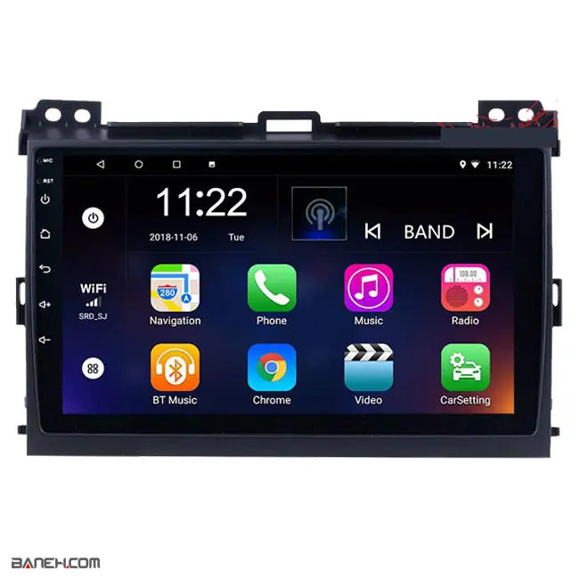 پخش اندورید تویوتا پرادو MultiMedia Android Prado 2008