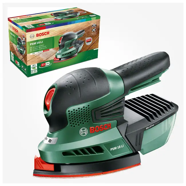 دستگاه سنباده زن شارژی 18 ولت بدون شارژر بوش مدل Bosch PSM 18 LI