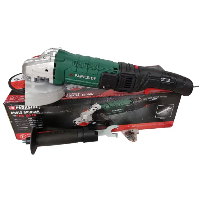 سنگ فرز پارکساید 1200 وات مدل PWS 125 E4 دسته کمکی