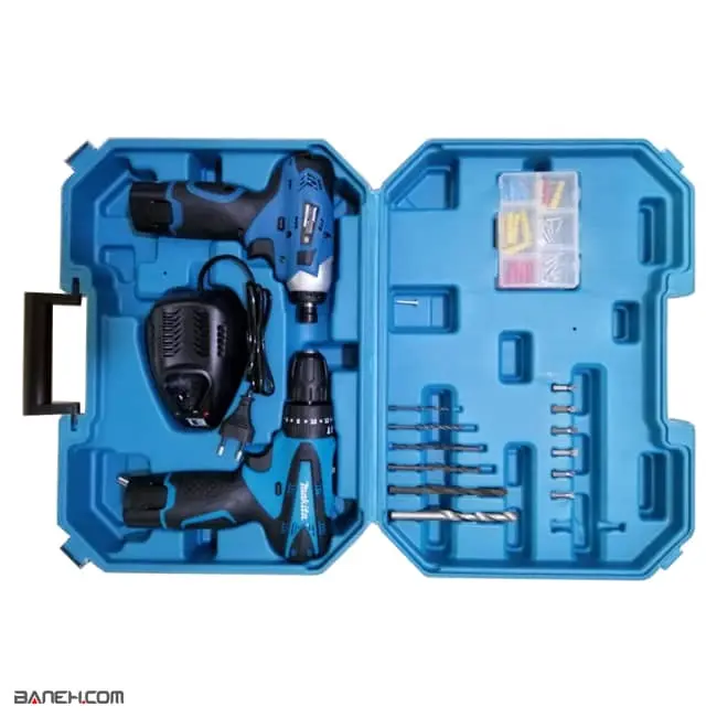 دریل شارژی چکشی و بوکس شارژی ماکیتا Rechargeable hammer drill
