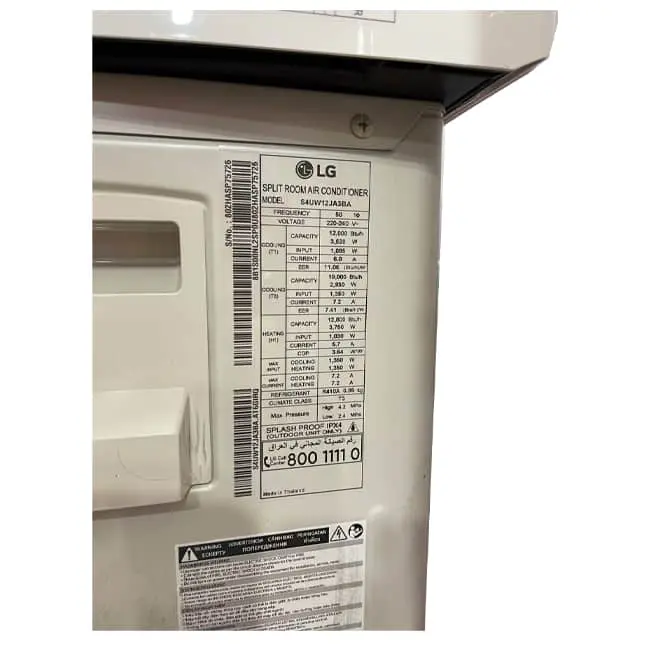 کولر گازی ال جی 12000 دوال اینورتر S4NW12JA3BA