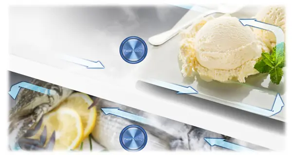 یخچال بالا پایین 620 لیتر سامسونگ RT62 دو درب یخساز