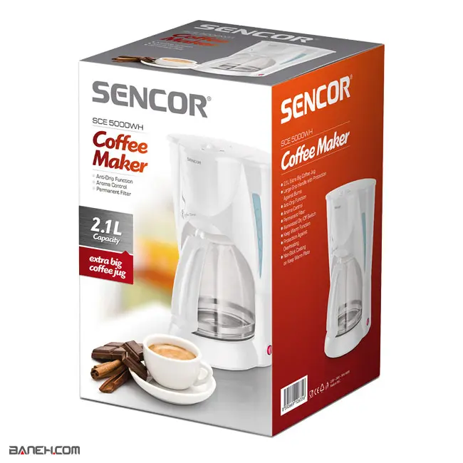 قهوه ساز سنکور 900 وات sce 5000wh Sencor Coffee Maker