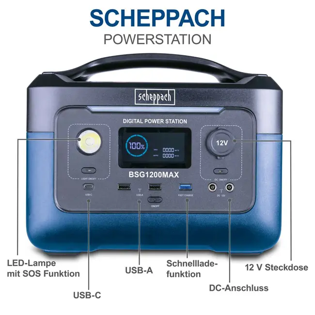 پاور استیشن Scheppach BSG1200MAX