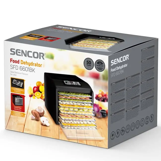 میوه خشک کن صنعتی سنکور مدل SFD 6601BK