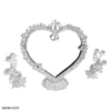 silver plating 1 1 آینه شمعدان آبکاری رنگ نقره ای ثابت Heart Design