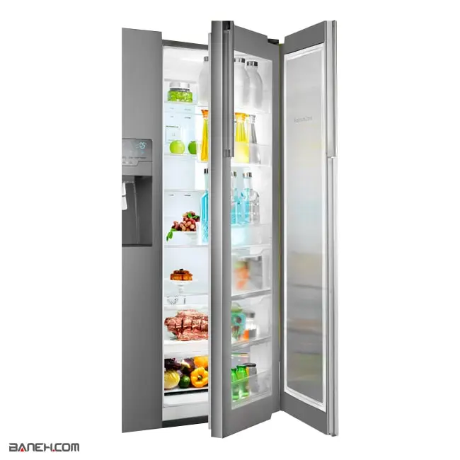 یخچال ساید بای ساید اسنوا 684 لیتر هوم بار سیلور Snowa SN8-3320SS