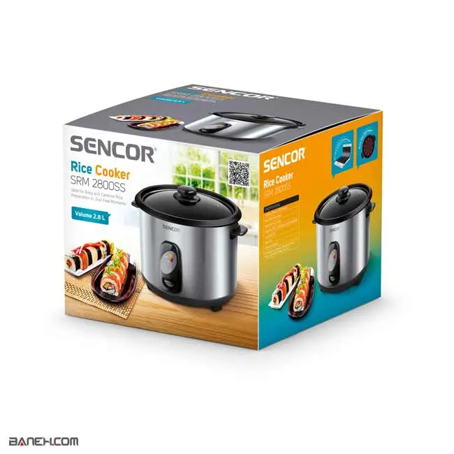 خرید پلوپز برقی سنکور 1000 وات SRM2800SS Sencor Rice Cooker