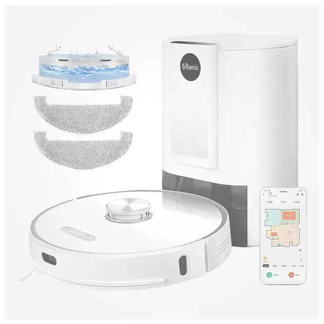 جاروبرقی شارژی رباتیک 50 وات 3000Pa کنترل از راه دور مدل Ultenic T10