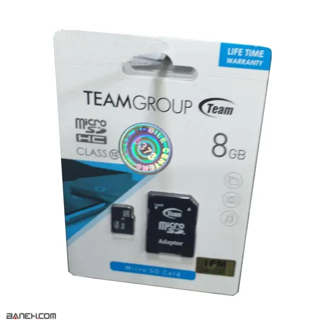 قیمت کارت حافظه تیم گروپ 8 گیگا بایت TEAMGROUP microSDHC