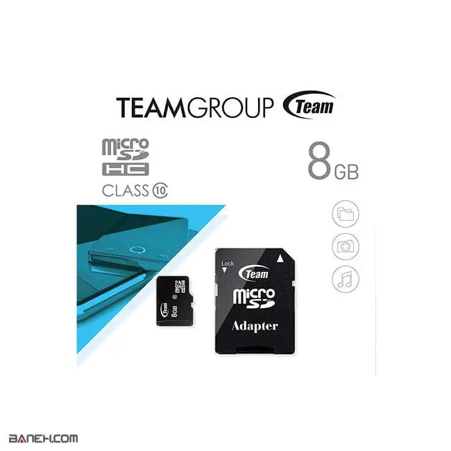 قیمت کارت حافظه تیم گروپ 8 گیگا بایت TEAMGROUP microSDHC
