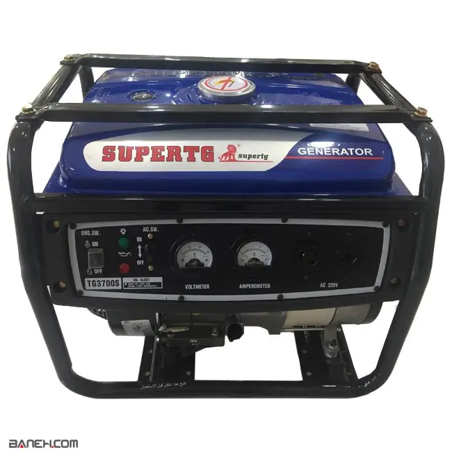 موتور برق بنزینی تک فاز سوپر تی جی 2700 وات TG3700S SUPERTG