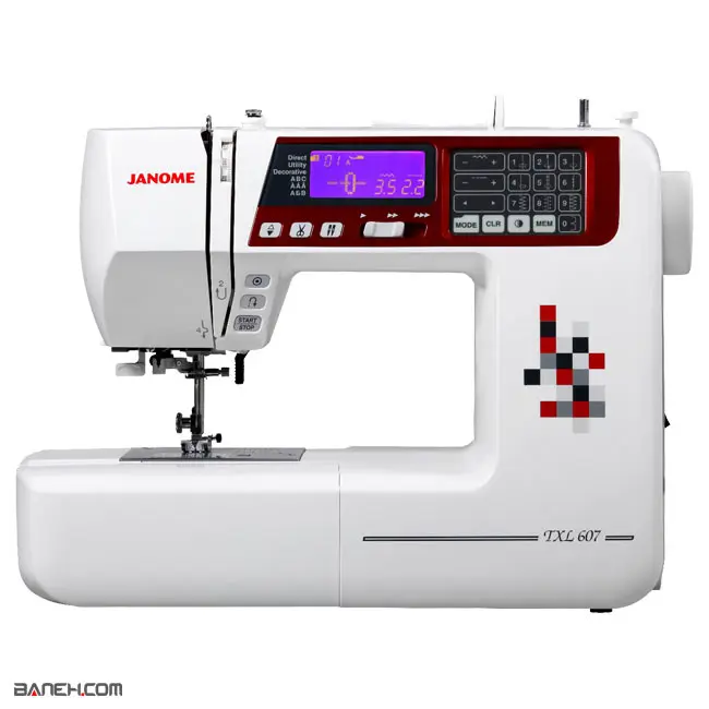 چرخ خیاطی کامپیوتری ژانومه JANOME FULLY COMPUTERISED SEWING MACHINE TXL607