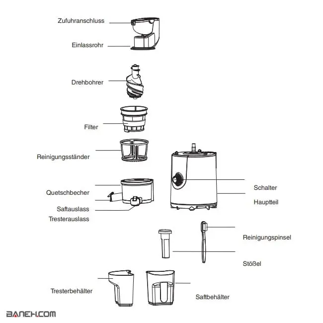 آبمیوه گیری فکر Vitaly Fakir Slow Juicer