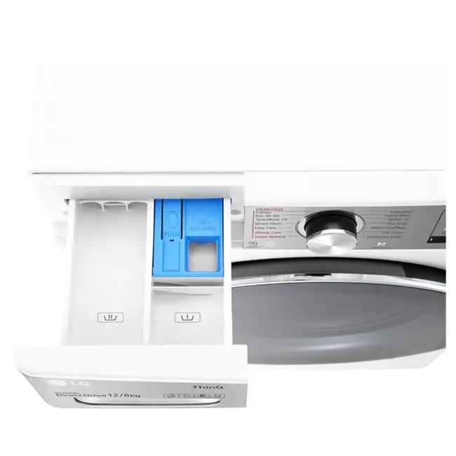 ماشین لباسشویی ال جی 12 کیلویی WDV1260 اصل کره