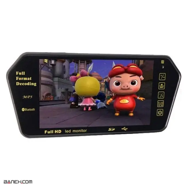 widescreen monitor 3 2.jpg مانیتور آیینه ای خودرو 7 اینچی Car Monitor