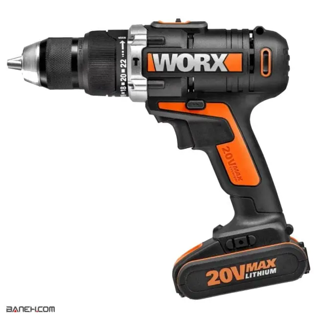 دریل شارژی ورکس 20 ولت مدل WORX POWER SHAVER WX372