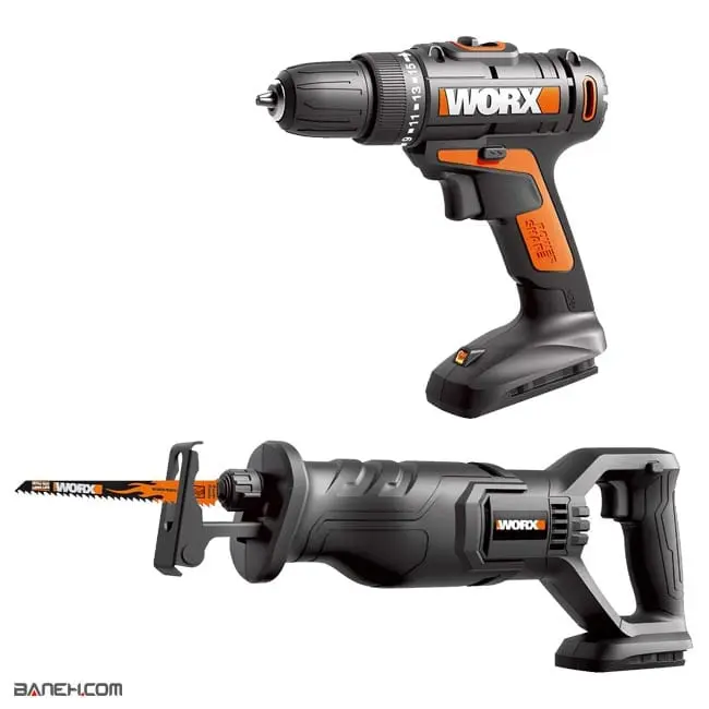 اره افقی بر و دریل شارژی ورکس 20 ولت WORX WX946L