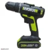 wu172 8 min دریل شارژی ورکس 20 ولت WU172.9 Worx 10 mm
