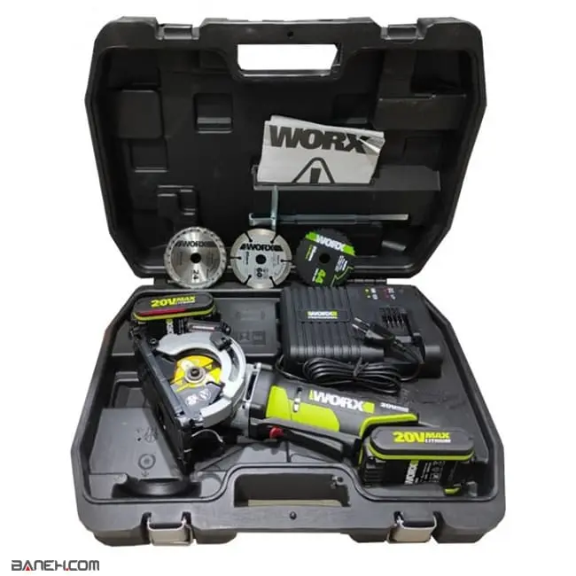 اره گرد بر شارژی ورکس 20 ولت 85 میلیمتر 2300 دور Worx WU520.1