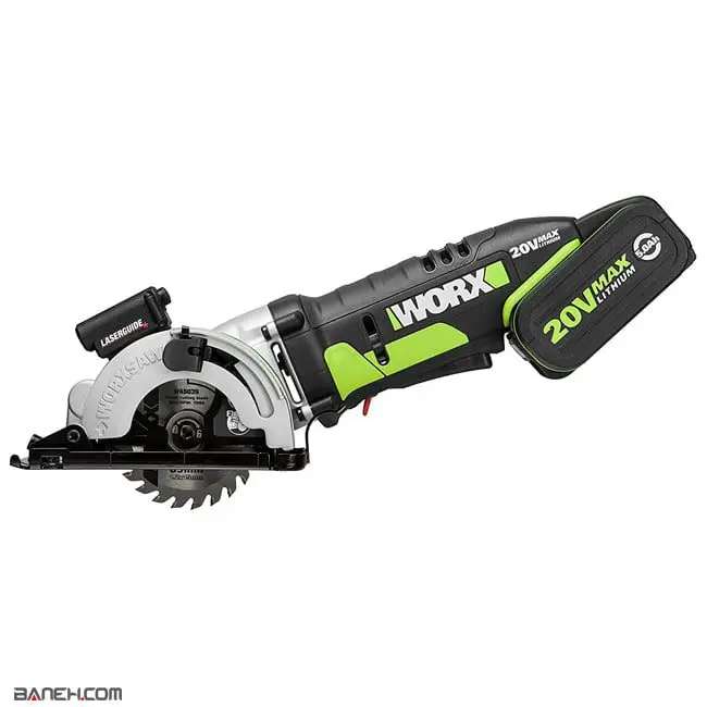 اره گرد بر شارژی ورکس 20 ولت 85 میلیمتر 2300 دور Worx WU520.1