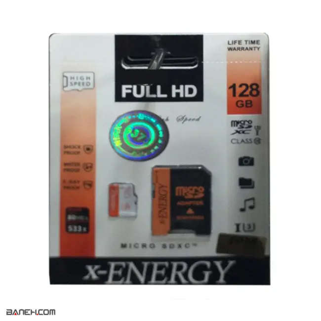 کارت حافظه microSDXC ایکس انرژی 128 گیگابایت x-ENERGY