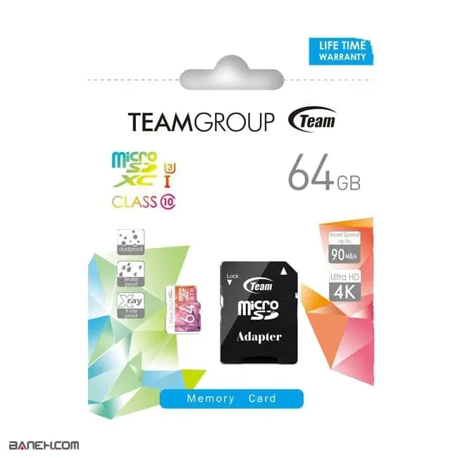 خریدکارت حافظه تیم گروپ 64گیگابایت TEAMGROUP microSDXC