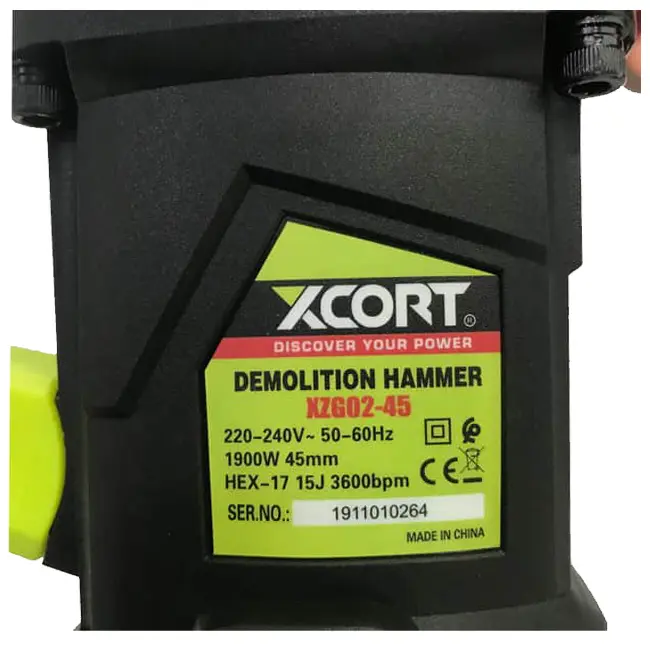 دریل چکش تخریب ایکس کورت XzG02-45 مدل 1900 وات