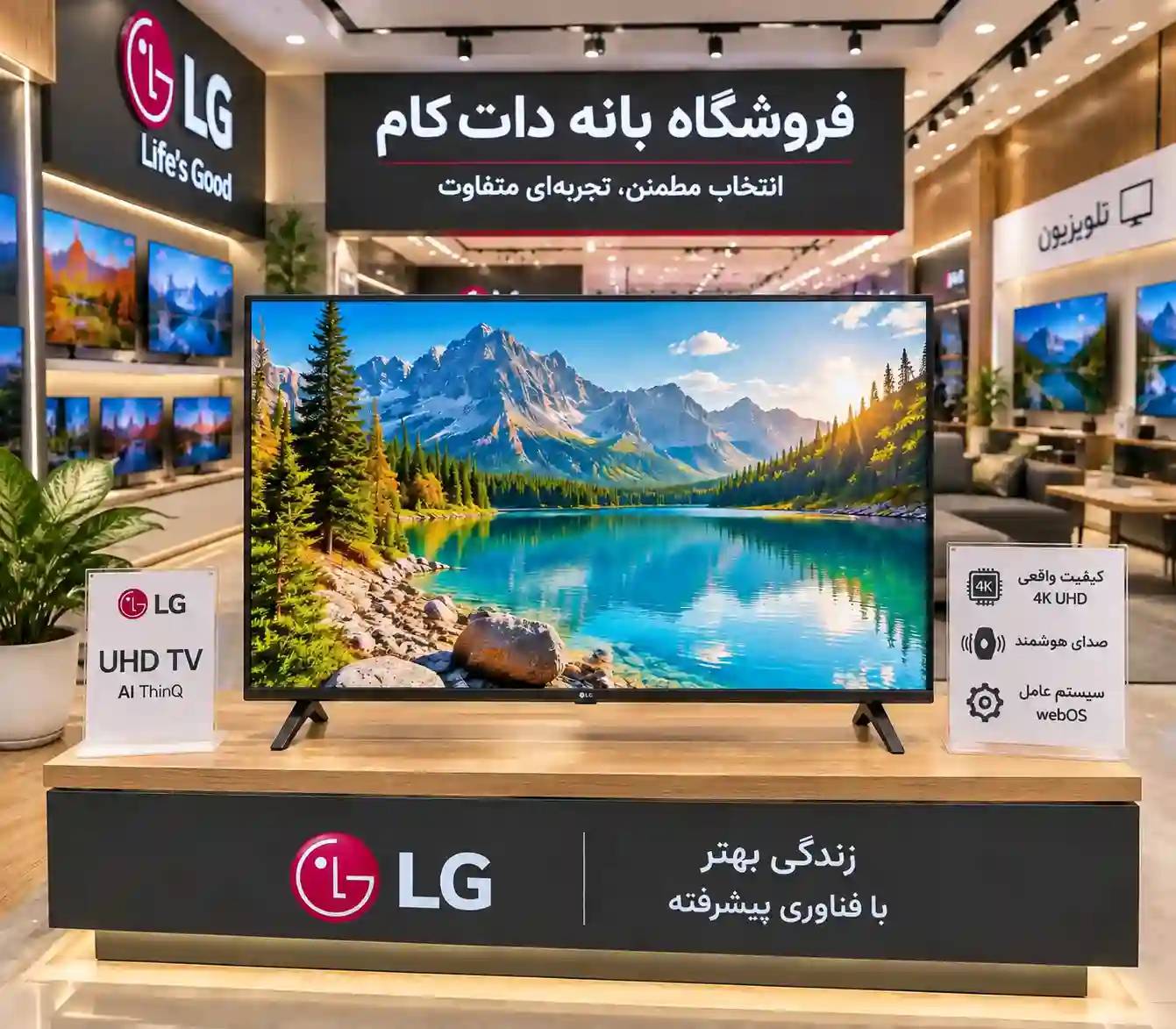 خرید تلویزیون ال جی 55UR8006