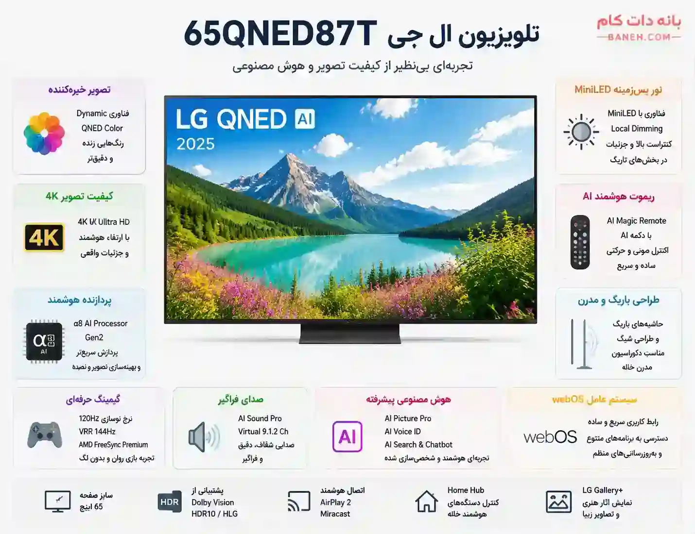 تلویزیون ال جی 65QNED87T