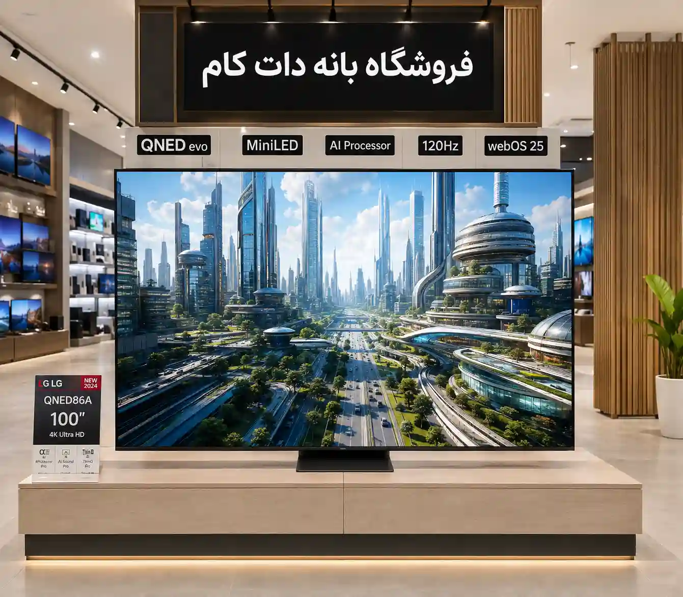 5 تلویزیون ال جی 100QNED86A خرید تلویزیون ال جی 100QNED86A