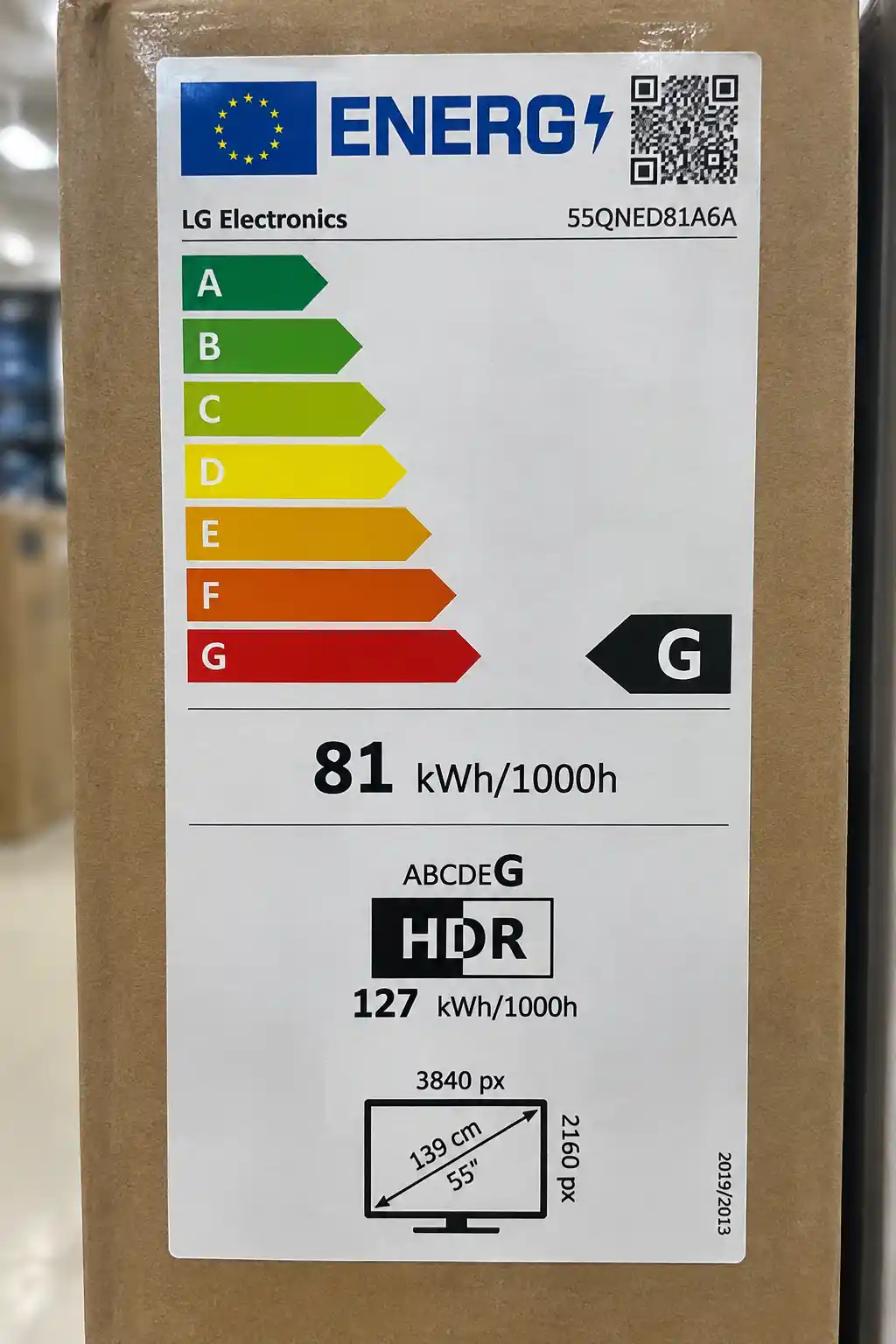 برچسب تلویزیون ال جی 55NANO81A