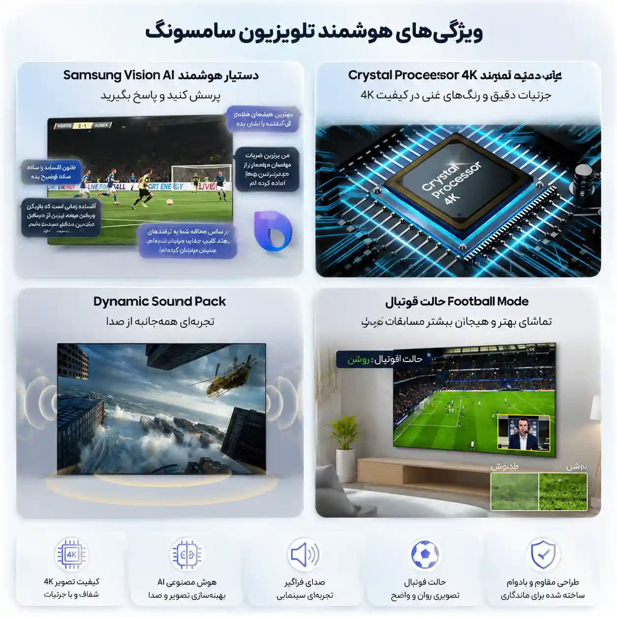 3 تلویزیون سامسونگ 65U8000H تلویزیون سامسونگ 65U8000H