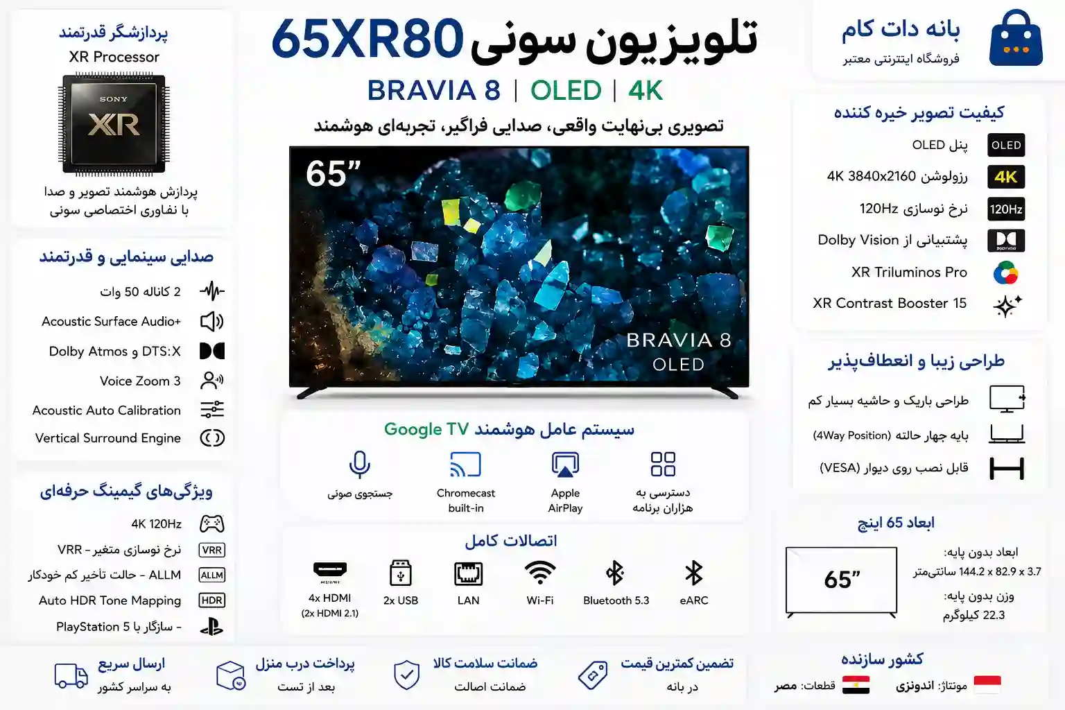 تلویزیون 65XR80