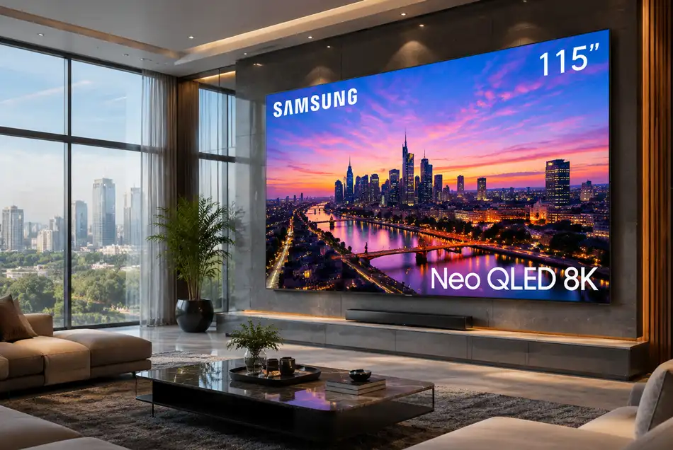 بزرگترین تلویزیون سامسونگ 8k