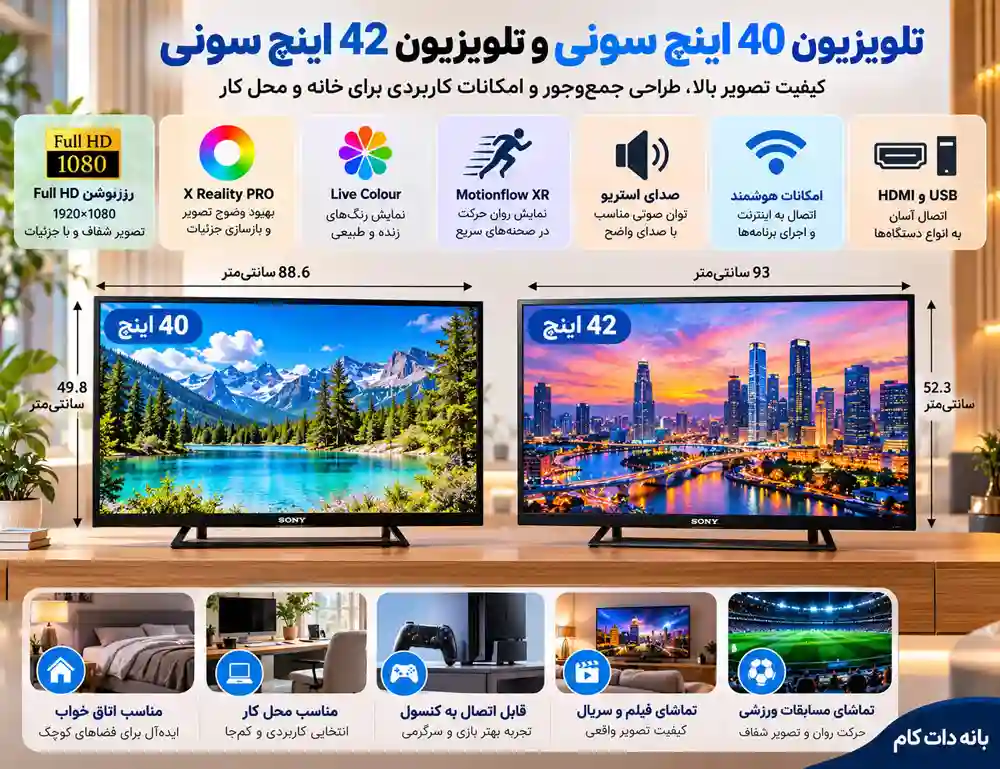  تلویزیون 40 اینچ سونی
