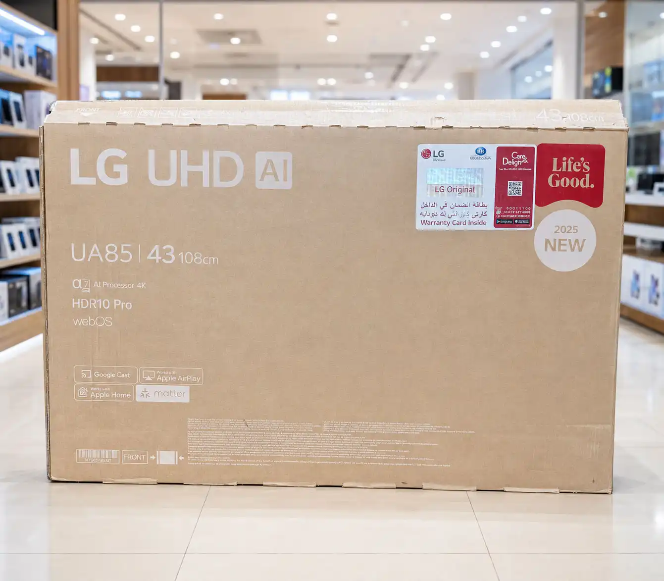 کارتن تلویزیون ال جی 43UA85006