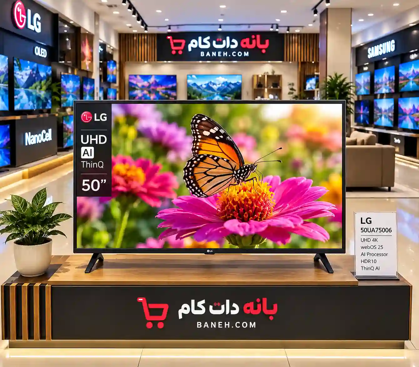 قیمت تلویزیون ال جی 50UA75006