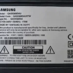 برچسب پشت تلویزیون سامسونگ 55Q60D