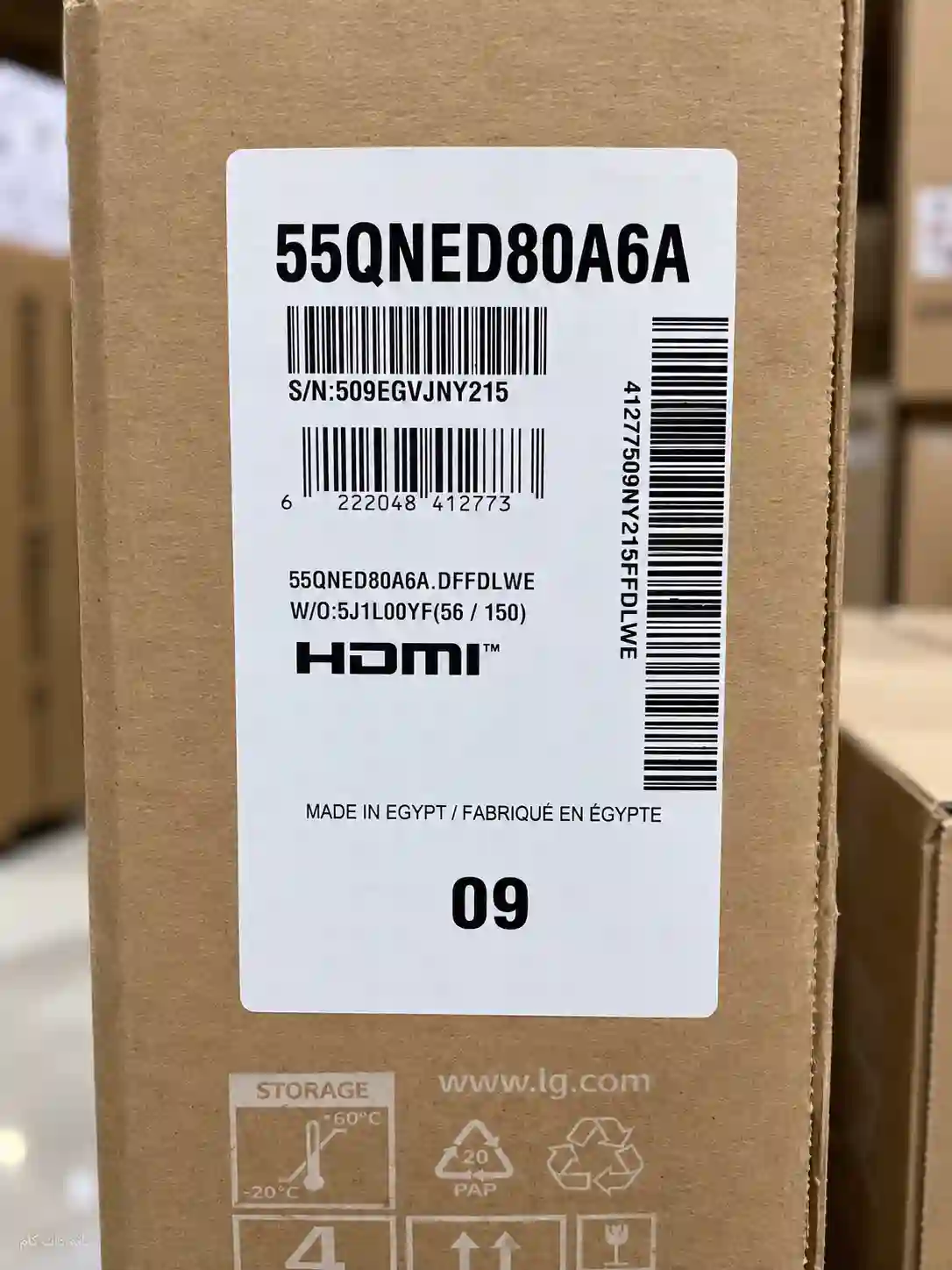 برچسب تلویزیون ال جی 55QNED80A