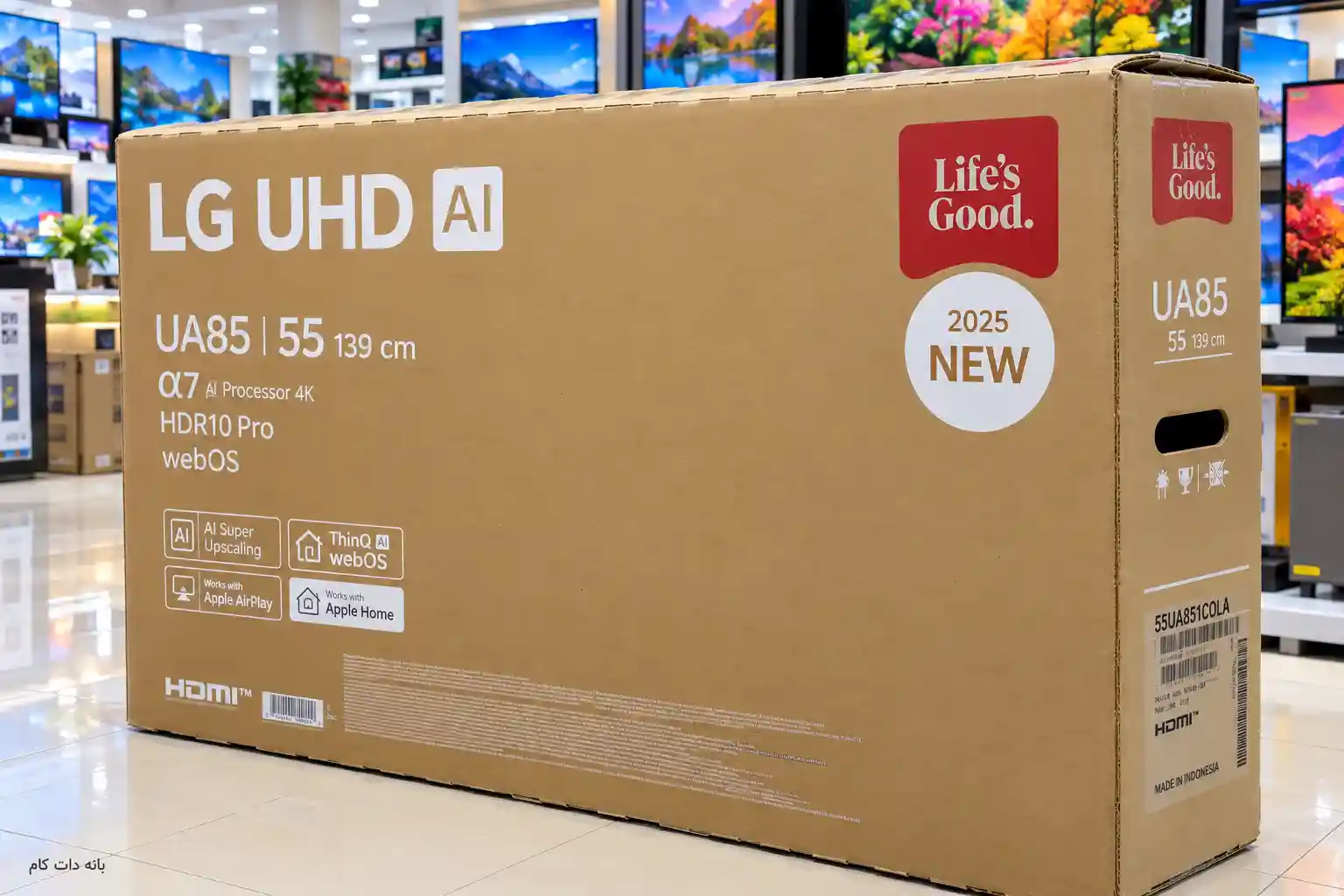 کارتن تلویزیون ال جی 55UA851