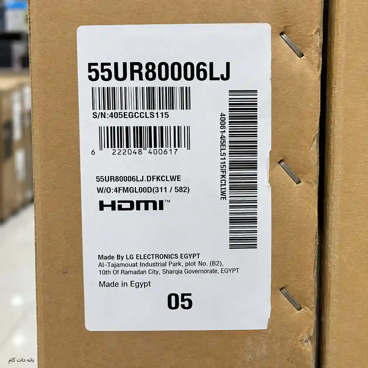 برچسب تلویزیون ال جی 55UR8006