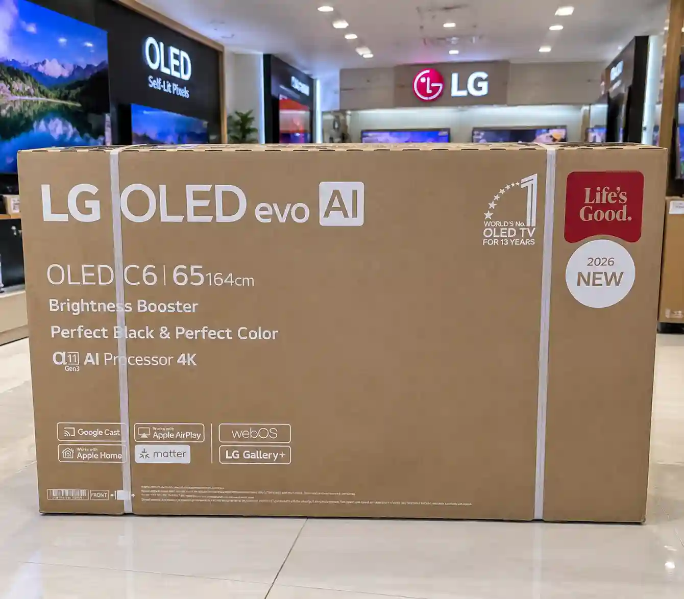 6 تلویزیون ال جی 65C6 اولد کارتن تلویزیون ال جی 65C6 اولد