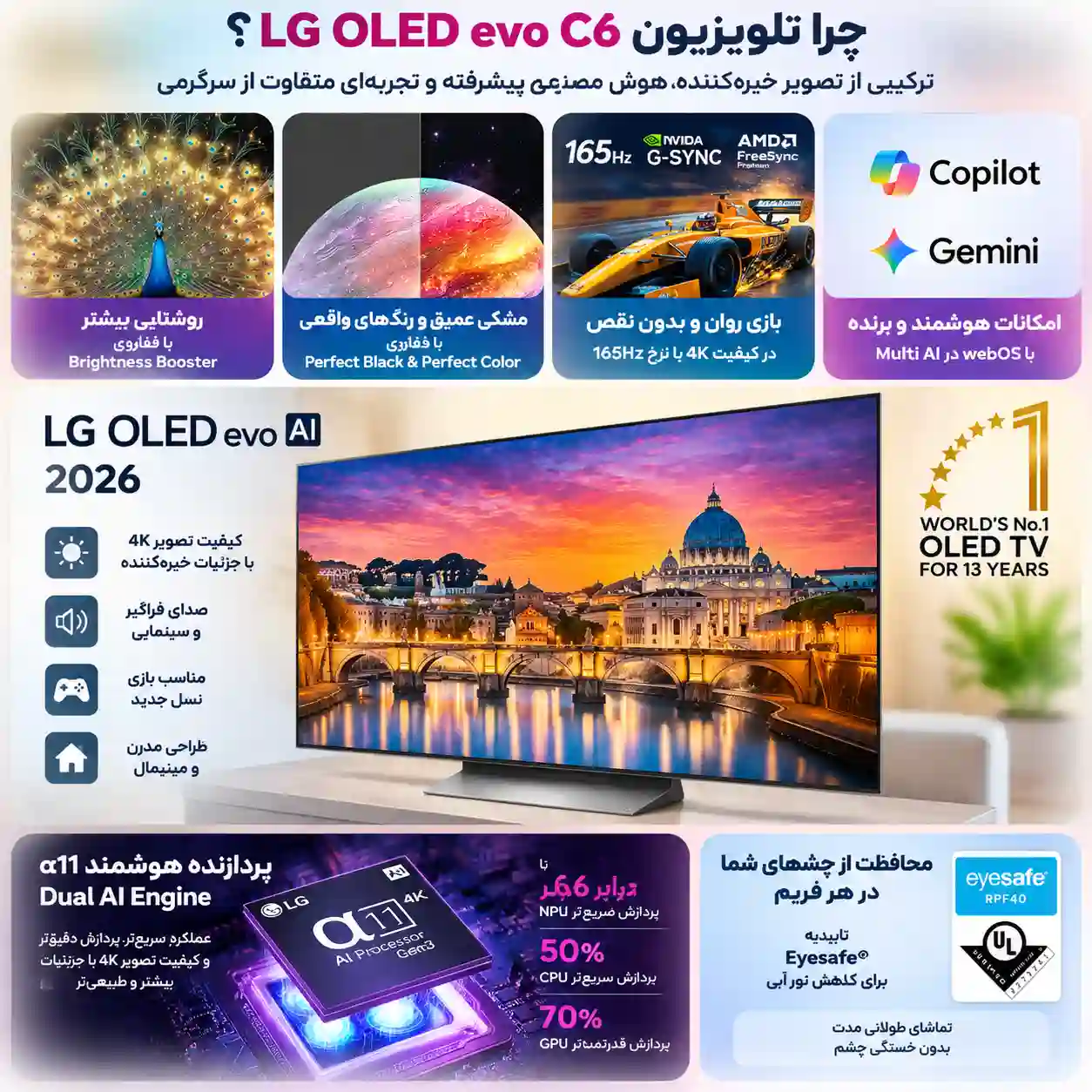 5 تلویزیون ال جی 65C6 اولد خرید تلویزیون ال جی 65C6 اولد