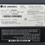 برچسب پشت تلویزیون ال جی 65NU840B 