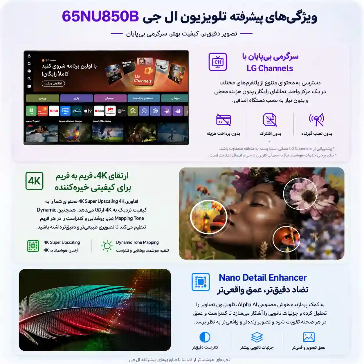 تلویزیون ال جی 65NU850B